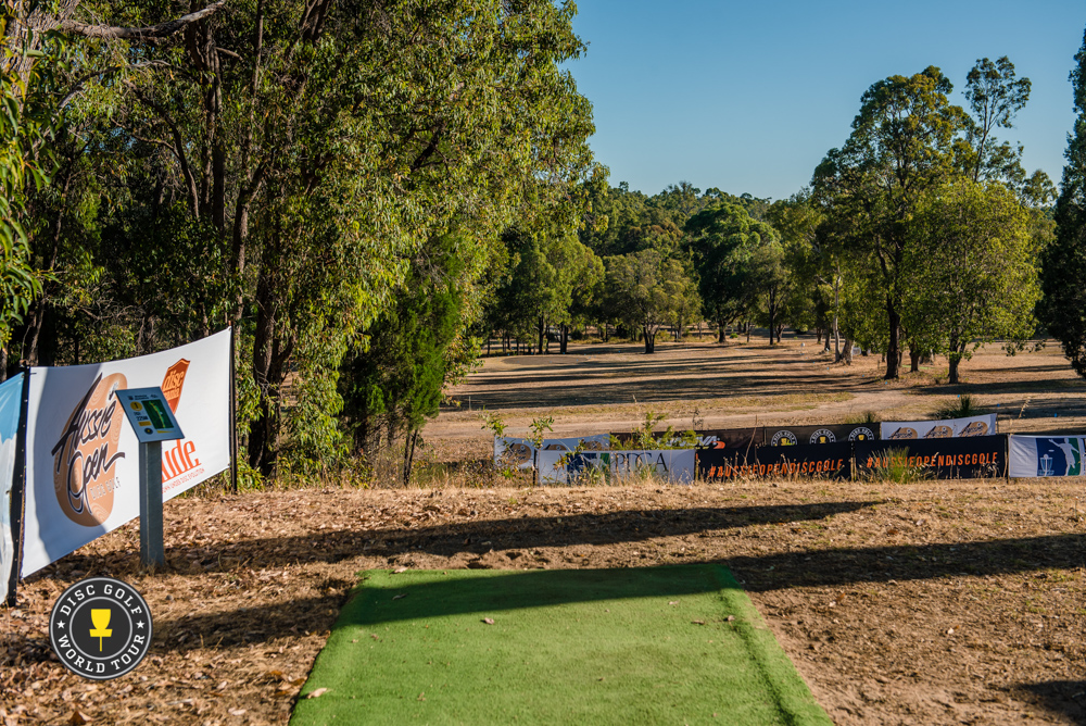 First tee of Mundaring DiscGolfPark.