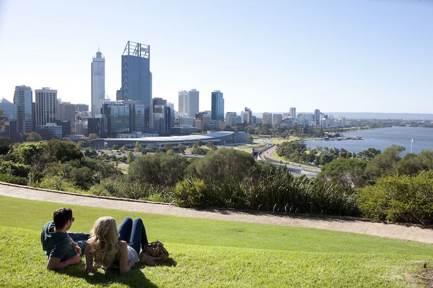 View of Perth from Kings Park.